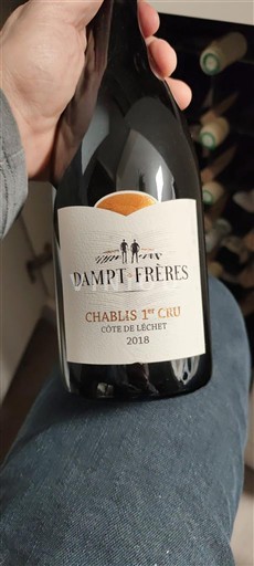 Vinos Blanc sec Côte de Léchet Dampt Frères 2018 Francia Borgoña Chablis Premier Cru AOC Premier Cru