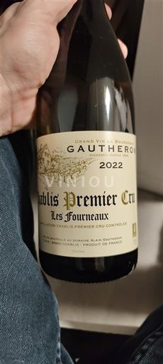 Burgundi Chablis premier cru Premier Cru Domaine Gautheron Les Fourneaux 2022