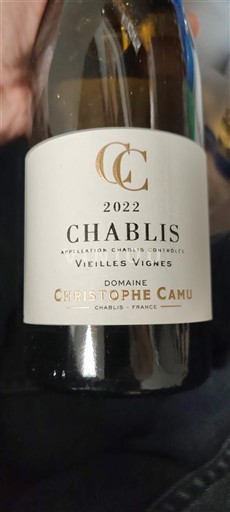 Burgund Chablis Domaine Christophe Camu Vieilles Vignes 2022