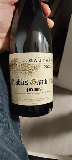 Burgundi Chablis Grand Cru Grand Cru Domaine Gautheron Preuses 2022