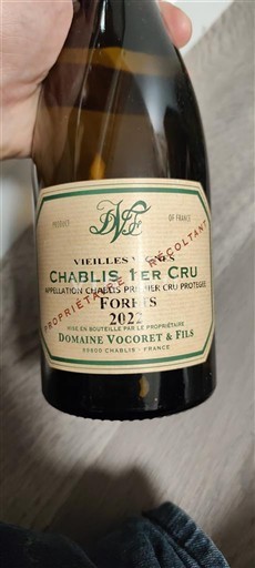 Burgundi Chablis premier cru Premier Cru Domaine Vocoret & Fils Vieilles Vignes Forêts 2022