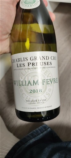 Burgundi Chablis Grand Cru Grand Cru William Fèvre Les Preuses 2018