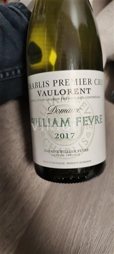 Burgundi Chablis premier cru Premier Cru Domaine William Fèvre Vaulorent 2017