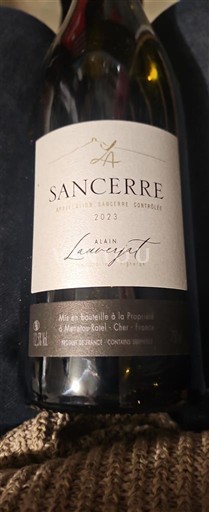 Viinit Blanc sec Alain Laudinat 2022 Ranska Loiren laakso Sancerre AOC