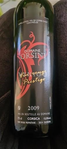 Linguadoca e Rossiglione Val de Cesse Orsini Vin rouge Prestige 2009