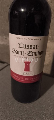 Verërat Rouge sec Humml 2023 Francë Bordoja Lussac-Saint-Émilion AOC
