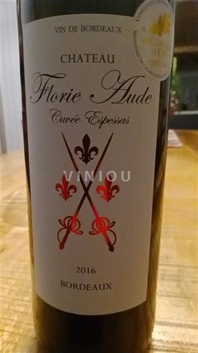 Bordeaux Château Florie Aude Espessas 2016