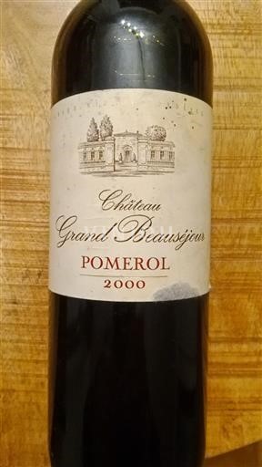 Bordeaux Pomerol Château Grand Beauséjour 2000