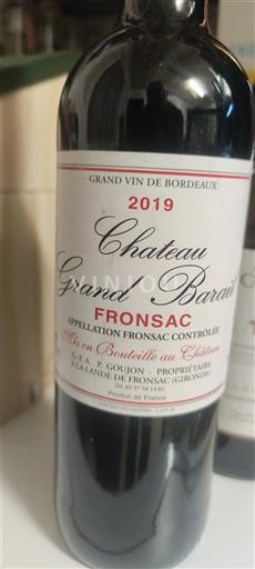 Bordeaux Fronsac Château Grand Barrail 2019