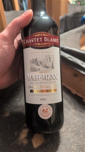 Bordeaux Haut-Médoc Chantet Blanet Vieilles Vignes élevé en fût de chêne 2023
