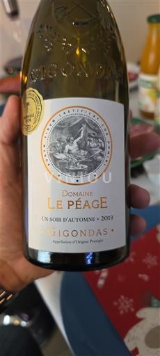 Rhônen laakso Gigondas Domaine Le Péage Un Soir d'Automne 2019