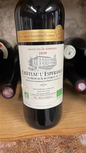 Bordeaux Bordeaux superiore Château L'Esperance 2020