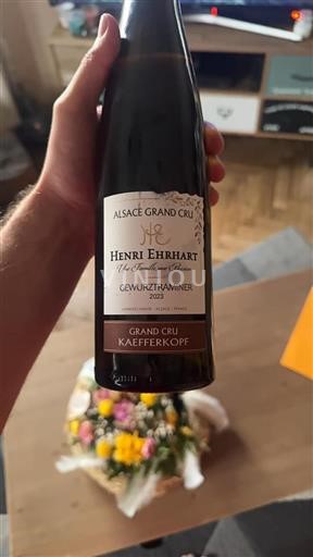 Vin Blanc sec Henri Ehrhart 2023 France Alsace AOC