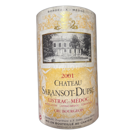 Bordeaux Listrac-Médoc Chateau Saransot-Dupré 2001