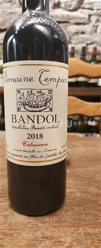 Provenza Bandol Domaine Tempier Cabassaou 2018