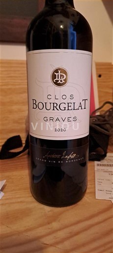 Bordeaux Graves Clos Bourgelat 2020
