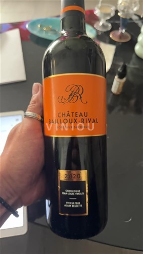 Bordéus Bordeaux Superior Château Bailloux-Rival 2020