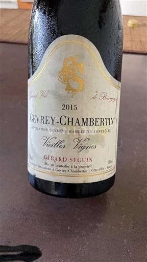 Burgundi Gevrey-Chambertin Gérard Seguin Vieilles Vignes 2015