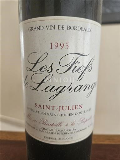 Bordeaux Saint-Julien Château Lagrange Les fiefs de Lagrange 1995