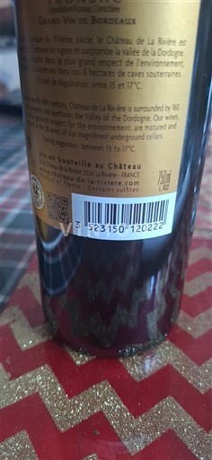 Bordeaux Fronsac Château de La Rivière Neleten.