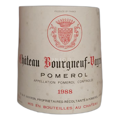 Bordeaux Pomerol Château Bourgneuf-Vayron 1988