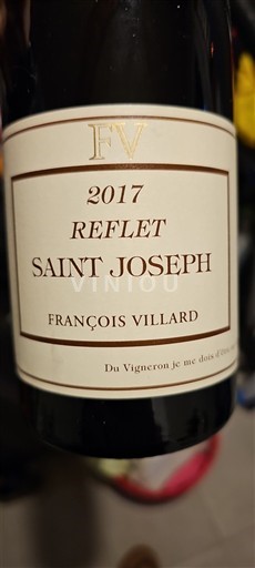 Thung lũng Rhône Saint-Joseph François villard Reflet 2017