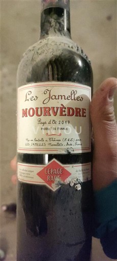 Languedoc e Roussillon Pays d'oc Les Jamelles Mourvèdre 2017