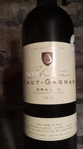 Bordeaux Graves Château Haut-Gagnan 2015