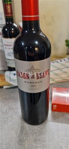 Bordeaux Margaux Château Brane-Cantenac Baron de Brane 2014