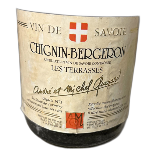 Vin Blanc sec Les terrasses Chigninbergeron 2003 France Savoie et Bugey Savoie (vin de) AOC