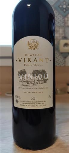 Provence Coteaux-d'Aix-en-Provence Château Virant 2021