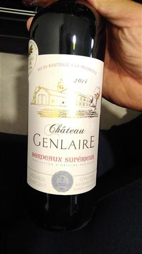 Bordéus Bordeaux Superior Château Genlaire 2014