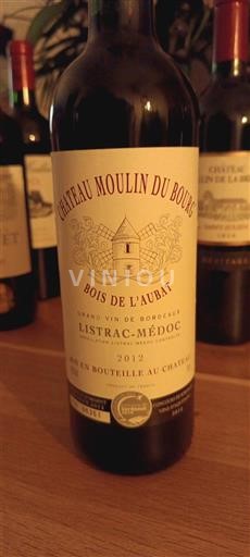 Bordeaux Listrac-Médoc Château Moulin du Bourg Bois de l'Aubat 2012