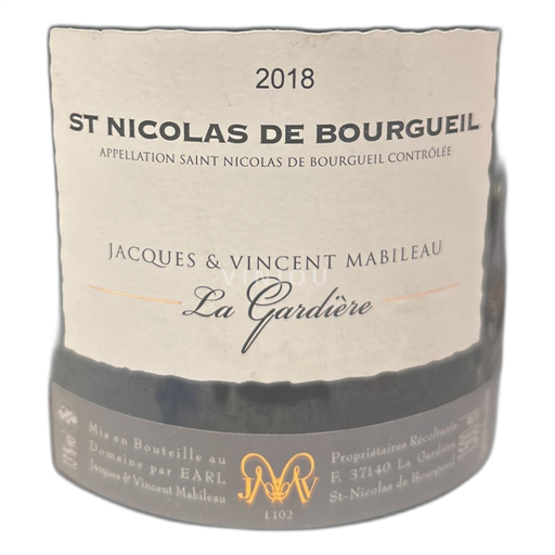 Dolina Loare Saint-Nicolas-De-Bourgueil Jacques & Vincent Mabileau La Gardière 2018