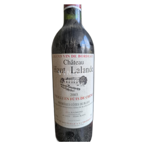 Bordeaux Côtes de Blaye Château Haut Lalande 2003