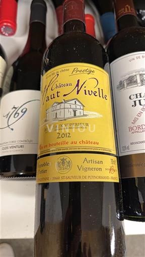 Bordeaux Bordeaux Supérieur Château Haut Nivelle Prestige 2012