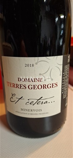 Linguadoca Minervois Domaine Terres Georges Et Cetera 2018