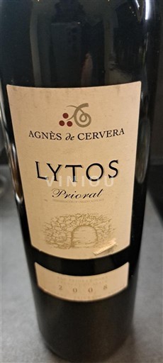 Katalonia Priorat Agnès de Cervera Lytos 2008