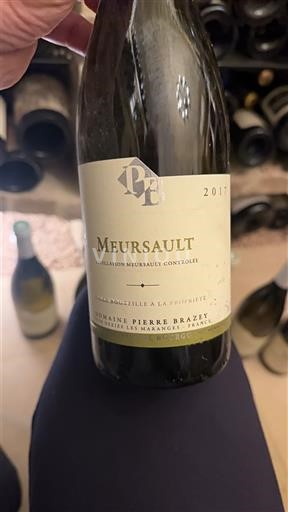 Burgundy Meursault Domaine Pierre Brazey 2017