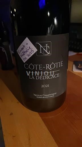 Thung lũng Rhône Côte-rôtie Nicolas Champagneux La Dedicace 2021