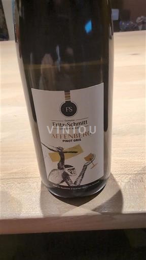 Alsacia Pinot gris Fritz-Schmitt Affenberg 2022