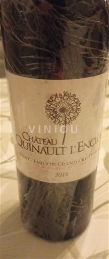 Bordeaux Saint-Émilion Grand Cru Château Quinault L'Enclos 2018