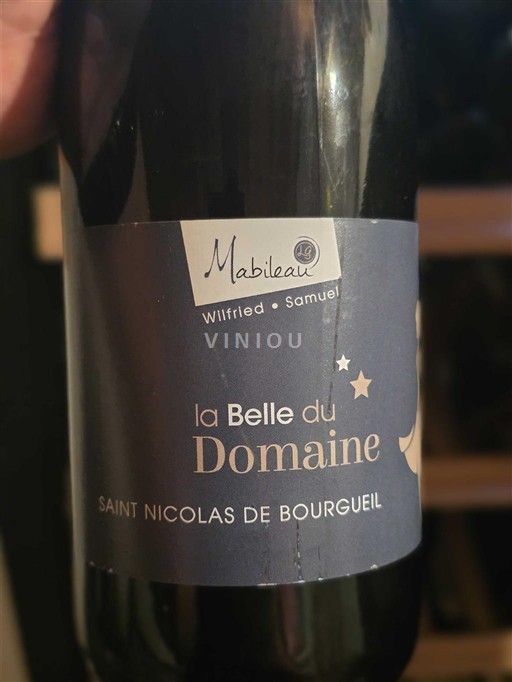 Vin Rouge sec La Belle du Domaine Mabileau Non millésimé France Vallée de la Loire Saint-Nicolas-De-Bourgueil AOC