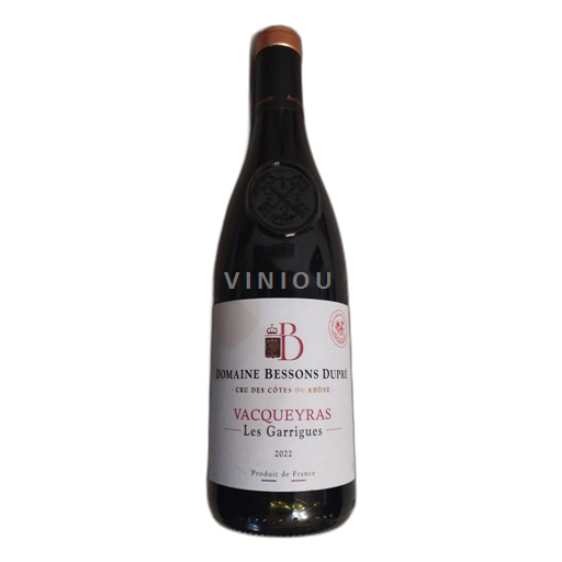 Рона долина Vacqueyras Domaine Bessons Dupré Les Garrigues 2022