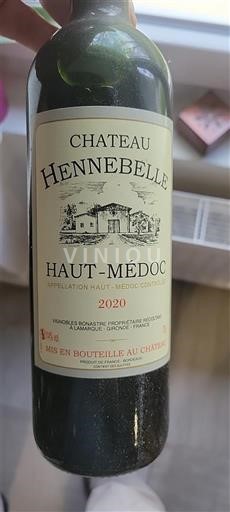 Bordeaux Haut-Médoc Château Hennebelle 2020