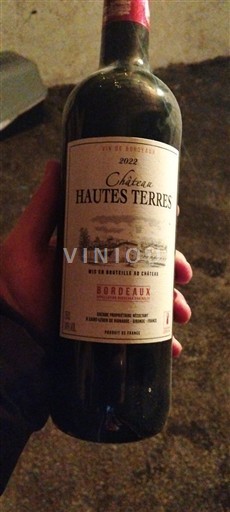 Bordeaux Château Hautes Terres 2022