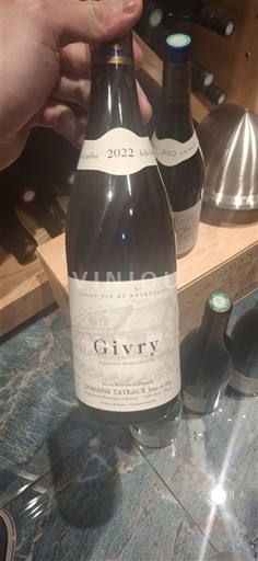 Bourgogne Givry Domaine Tatraux 2022