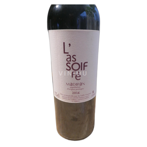 Sud-Ouest Madiran L'as Soif Fé 2016