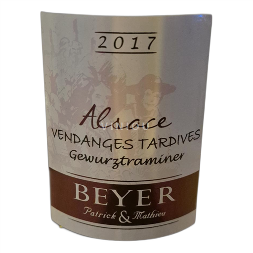 Alsace Gewurztraminer Beyer Vendanges tardives 2017