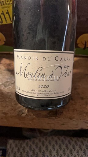 Beaujolais Moulin-à-vent Manoir du Carra 2020